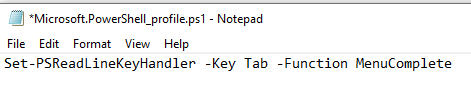 Bash style Tab Completion in PowerShell