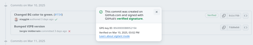 Signing Git Commits