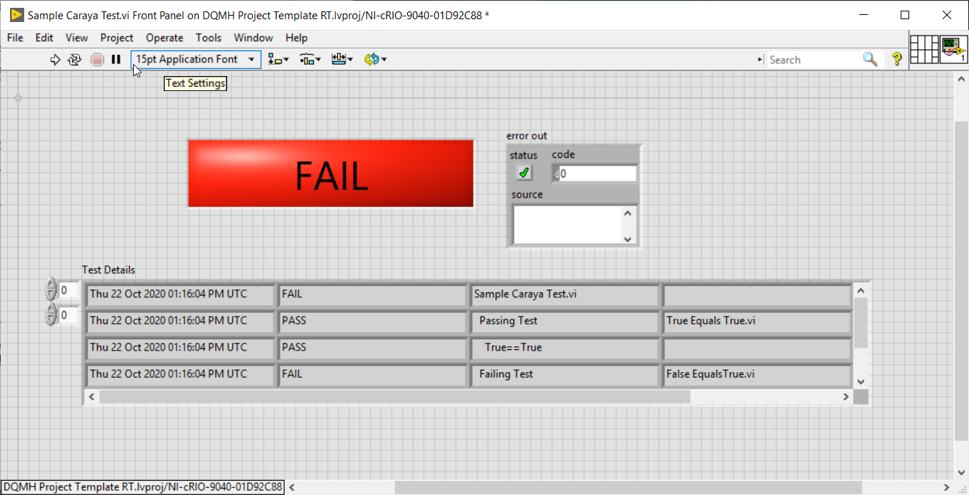 Unit Testing on Real Time Targets