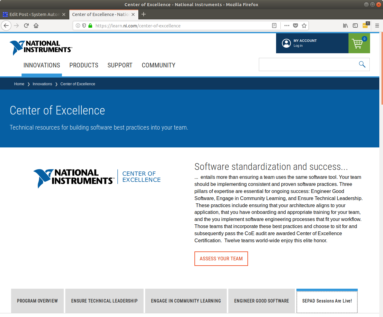 LabVIEW Center of Excellence