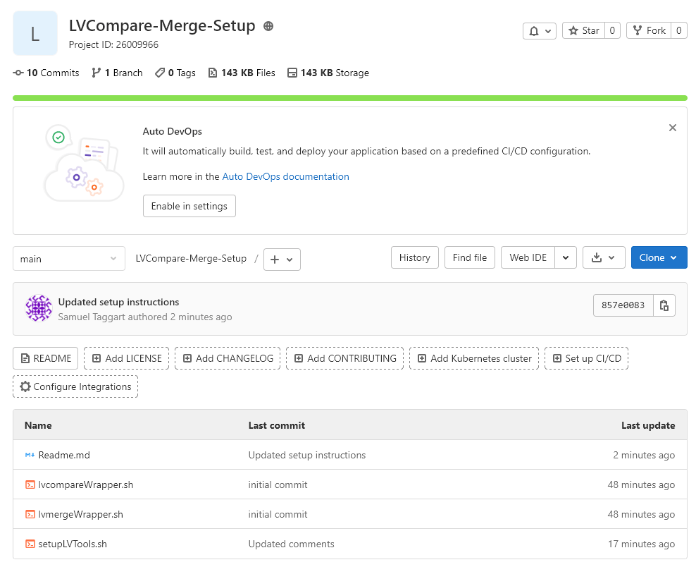 A Better Way To Set Up LVCompare and LVMerge