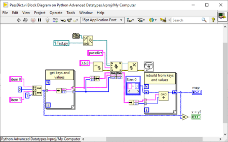 Advanced Datatypes with Python Node in LabVIEW